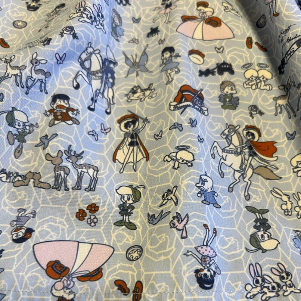 Retro Manga Printed Skirt